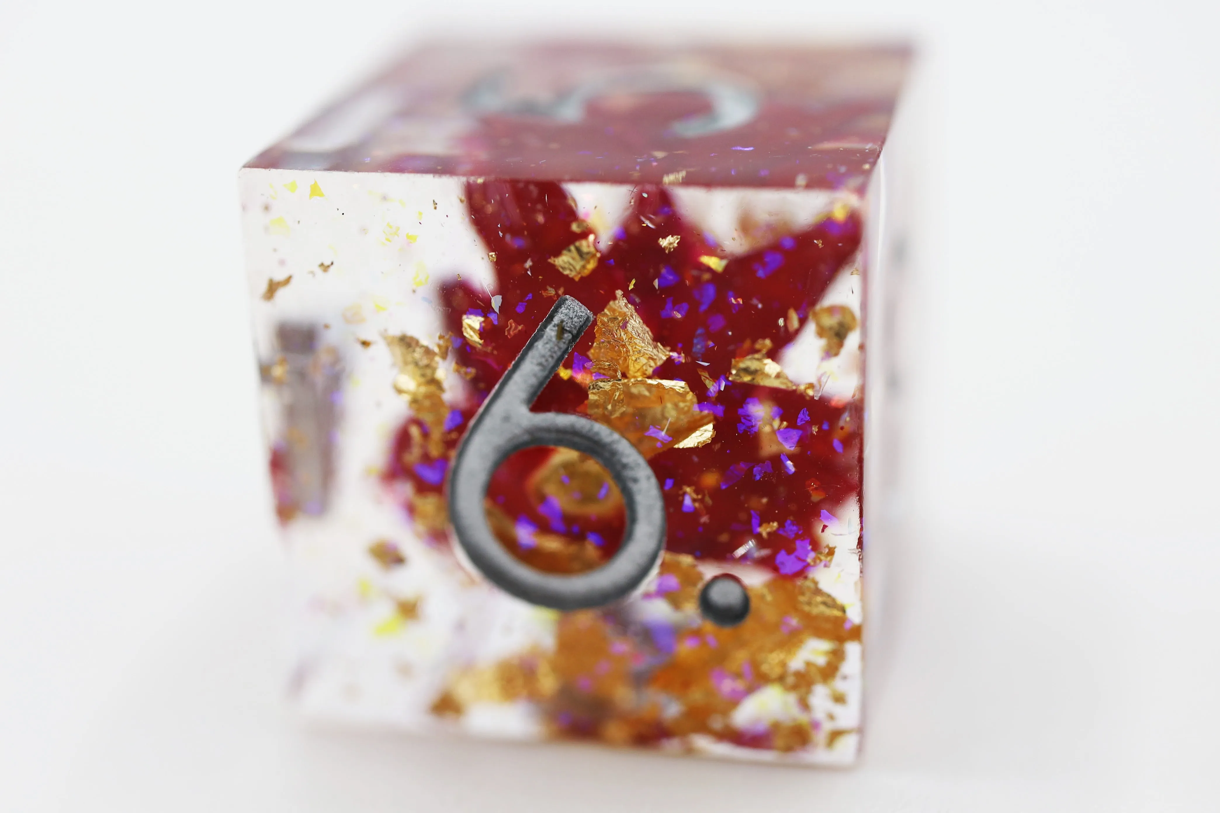 Sharp Edge Resin RPG Dice Set - Red Lotus
