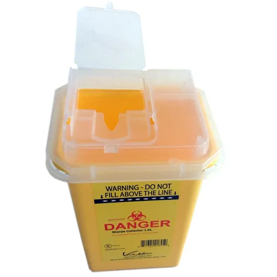 Sharps Container 5.0 Litres, Red - Yellow Color