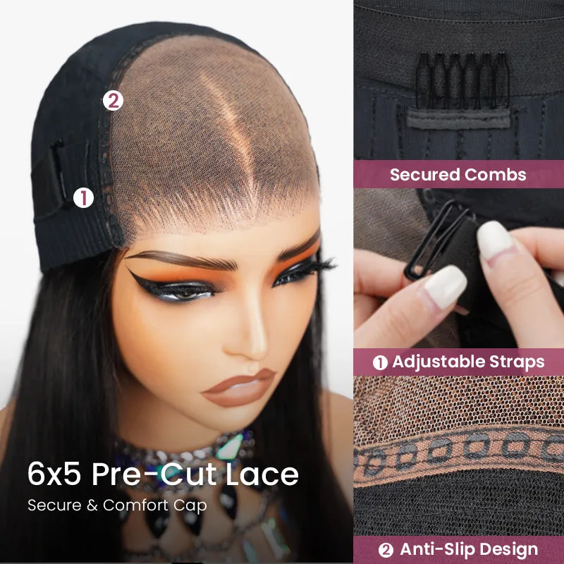 Short Bob 13x4 Lace Front Natural Black Human Hair Wig Free Part