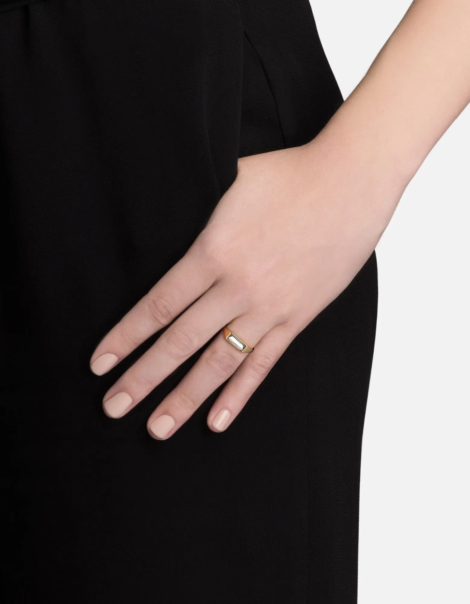 Sia Topaz Ring, Gold Vermeil