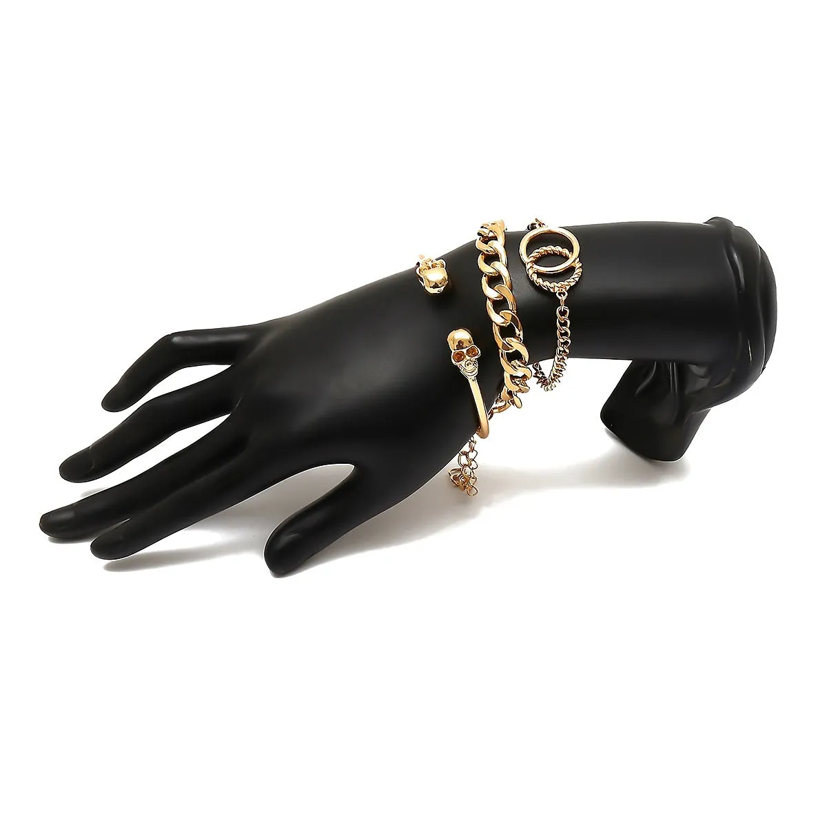 Simple creative skull punk metal chain wild bracelet ladies bracelet