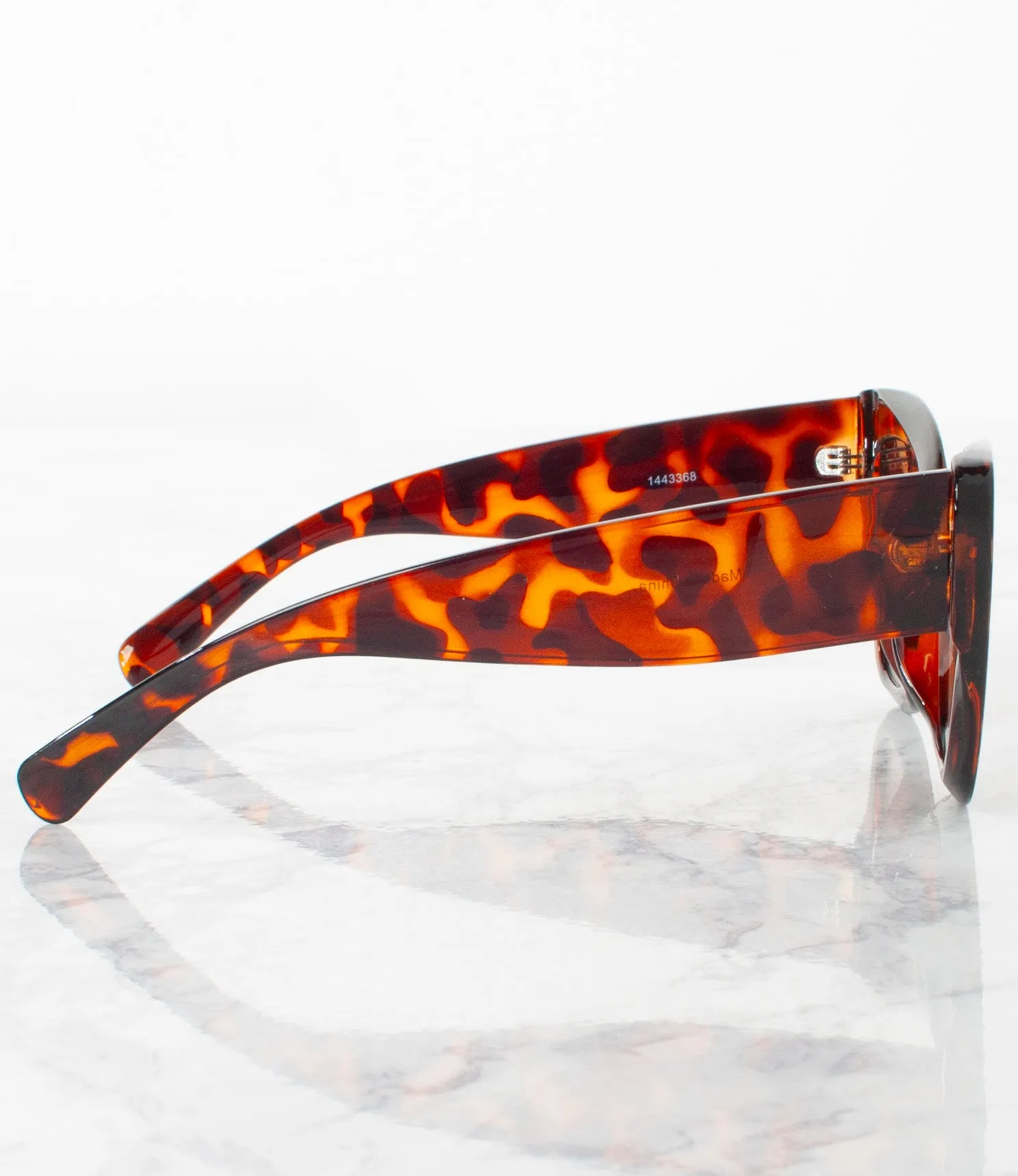 Single Color Sunglasses - 1443368-BROWN - Pack of 6 - $2.00/piece
