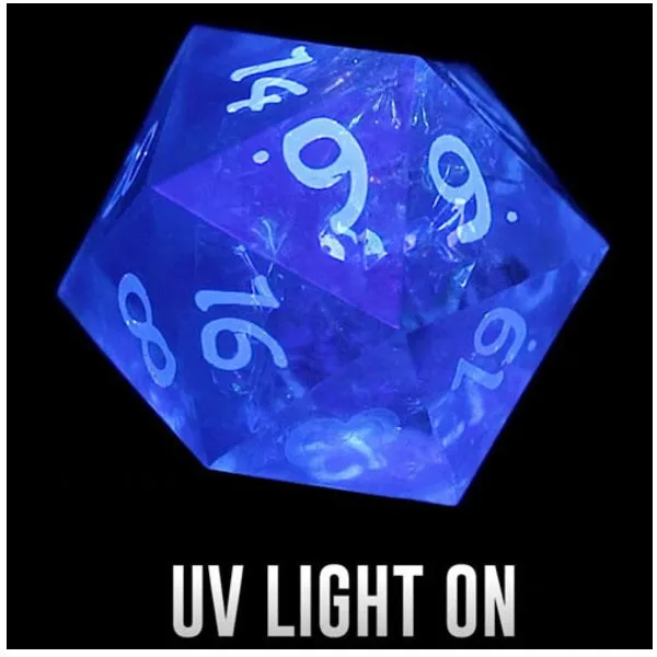 Sirius Dice Set - Clear Cloak and Dagger Poly 7 Set (Over 18s only)