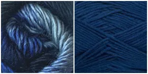 (Sizes Small/Medium or Large - X-Large) PREORDER KIT Embossed Phoenix Cardigan - NAVY   BLUE SKIES