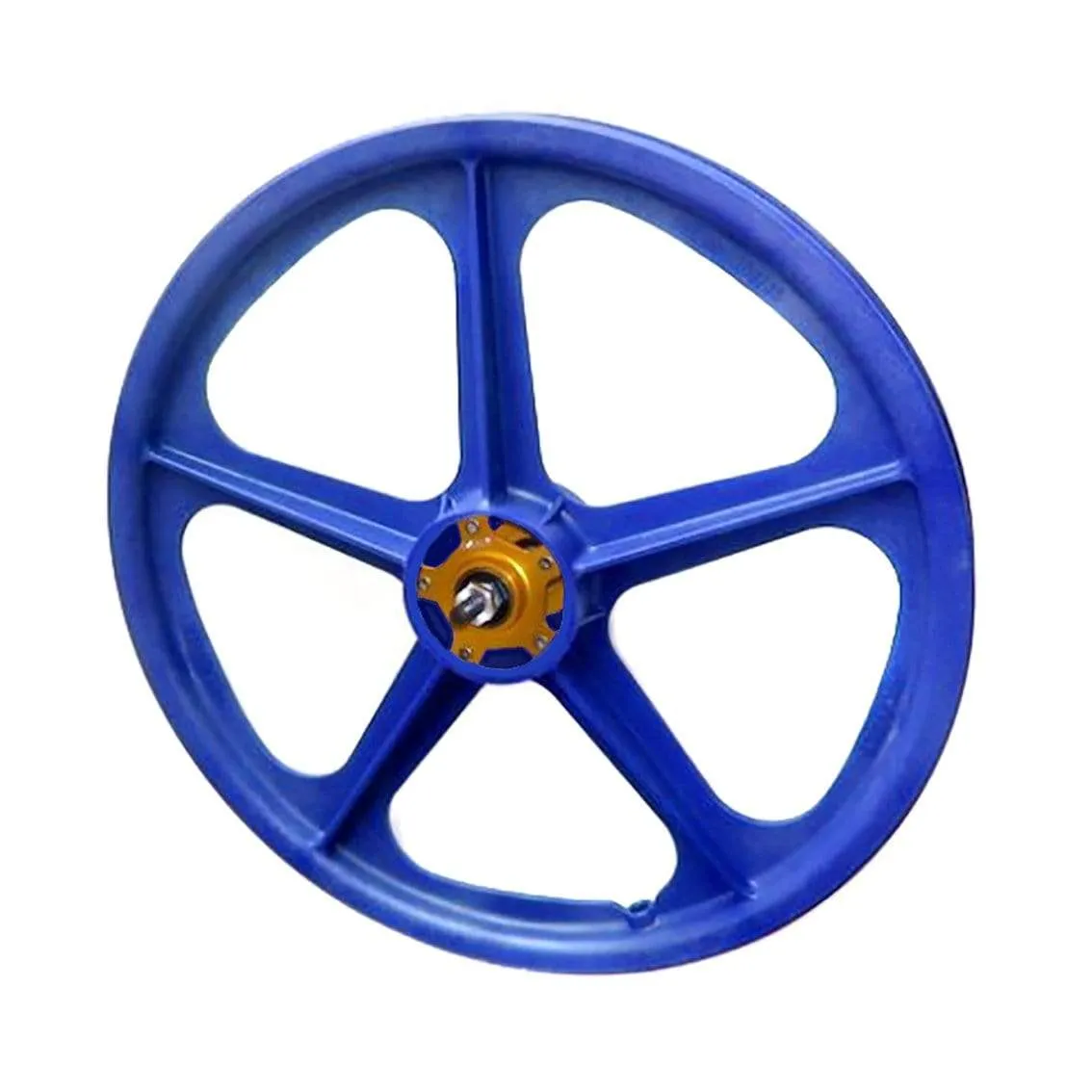 Skyway Tuff II Mag Gold Alloy Flange Wheels 20 Inch Pair Front and Rear