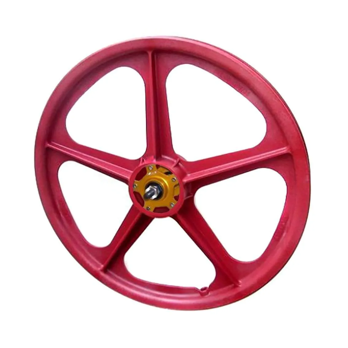 Skyway Tuff II Mag Gold Alloy Flange Wheels 20 Inch Pair Front and Rear