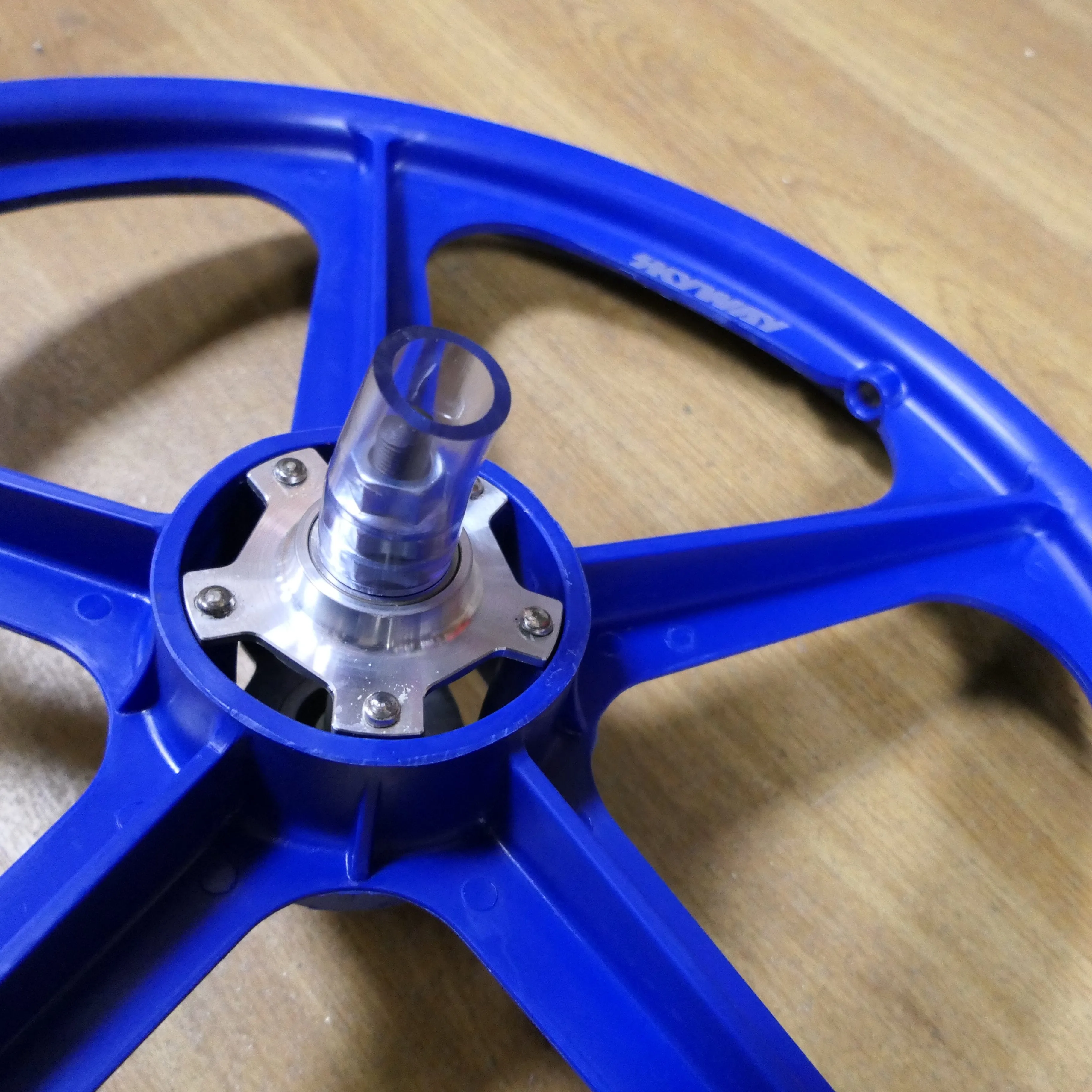 Skyway Tuff II Mag Silver Alloy Flange Wheels 20 Inch Pair Front and Rear