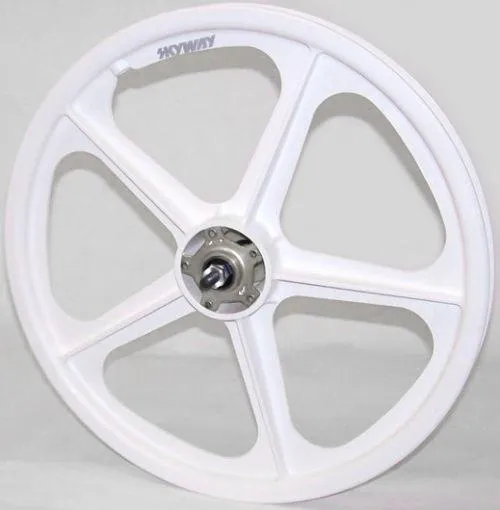 Skyway Tuff II Mag Silver Alloy Flange Wheels 20 Inch Pair Front and Rear