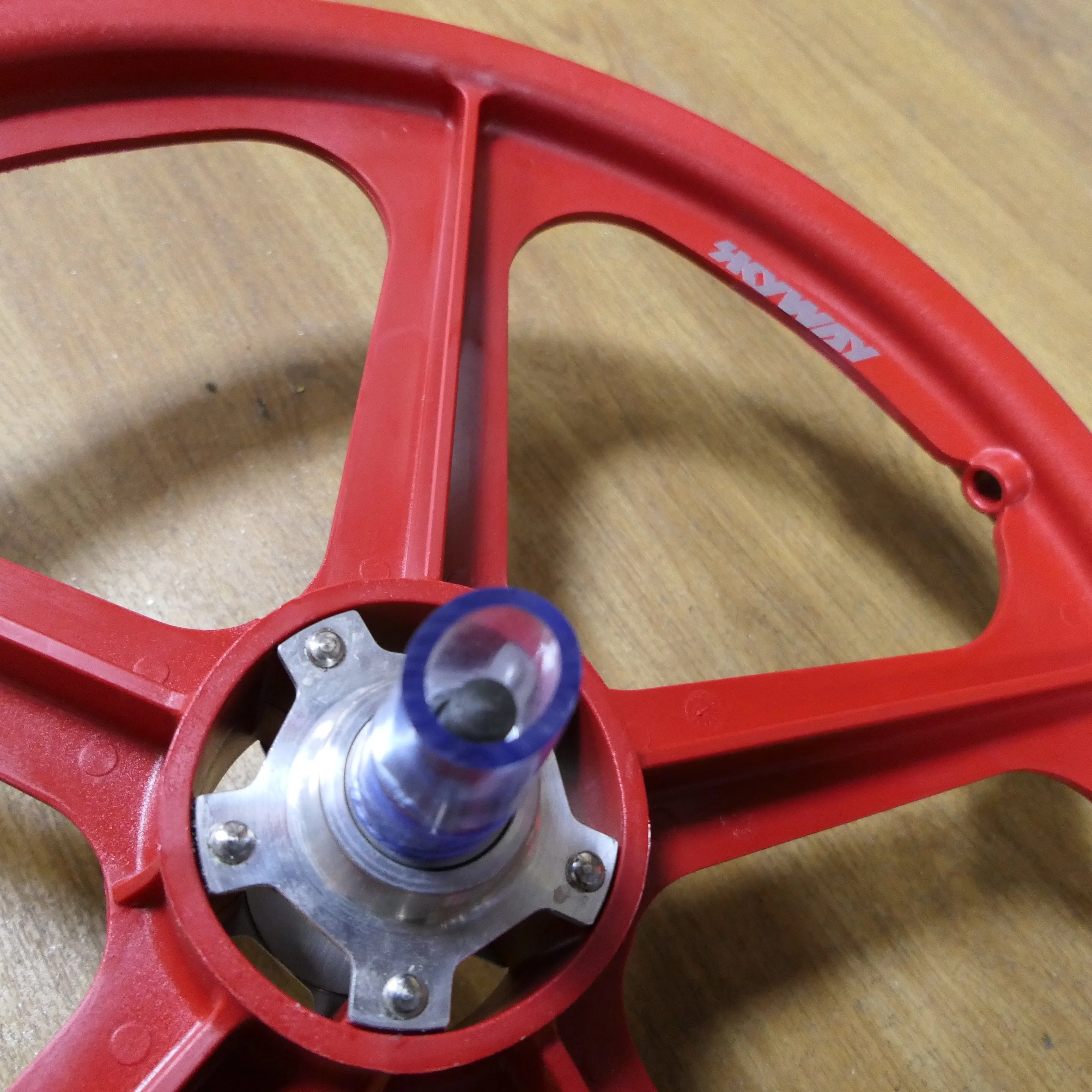 Skyway Tuff II Mag Silver Alloy Flange Wheels 20 Inch Pair Front and Rear