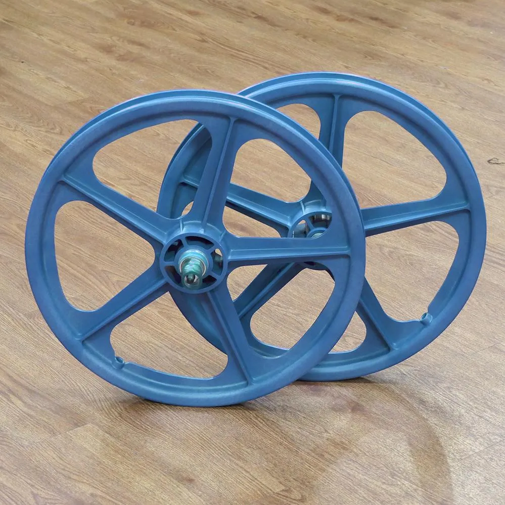 Skyway Tuff Wheels with fitted Tioga Comp III Skinwall Tyres and Freewheel Pair