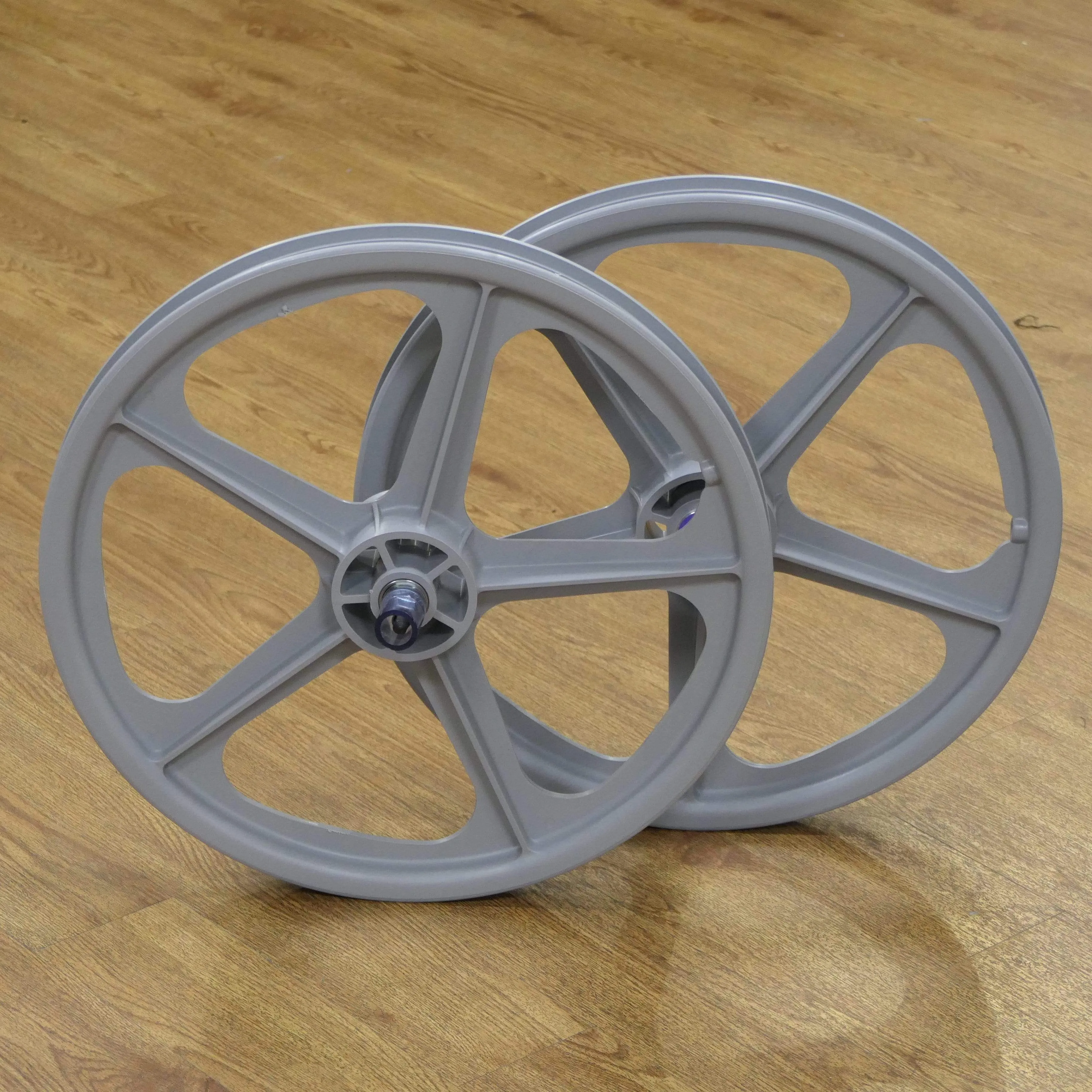 Skyway Tuff Wheels with fitted Tioga Comp III Skinwall Tyres and Freewheel Pair