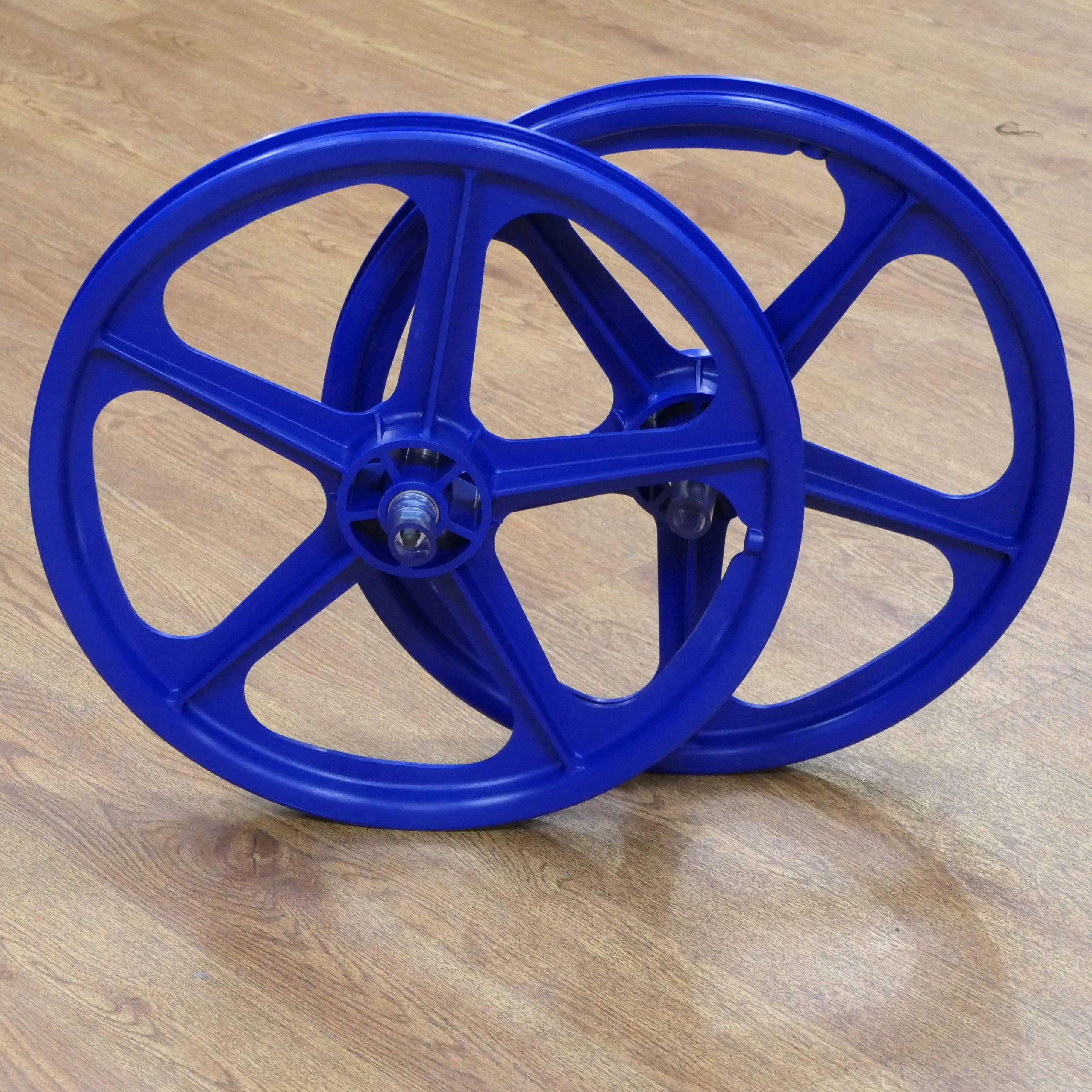 Skyway Tuff Wheels with fitted Tioga Comp III Skinwall Tyres and Freewheel Pair
