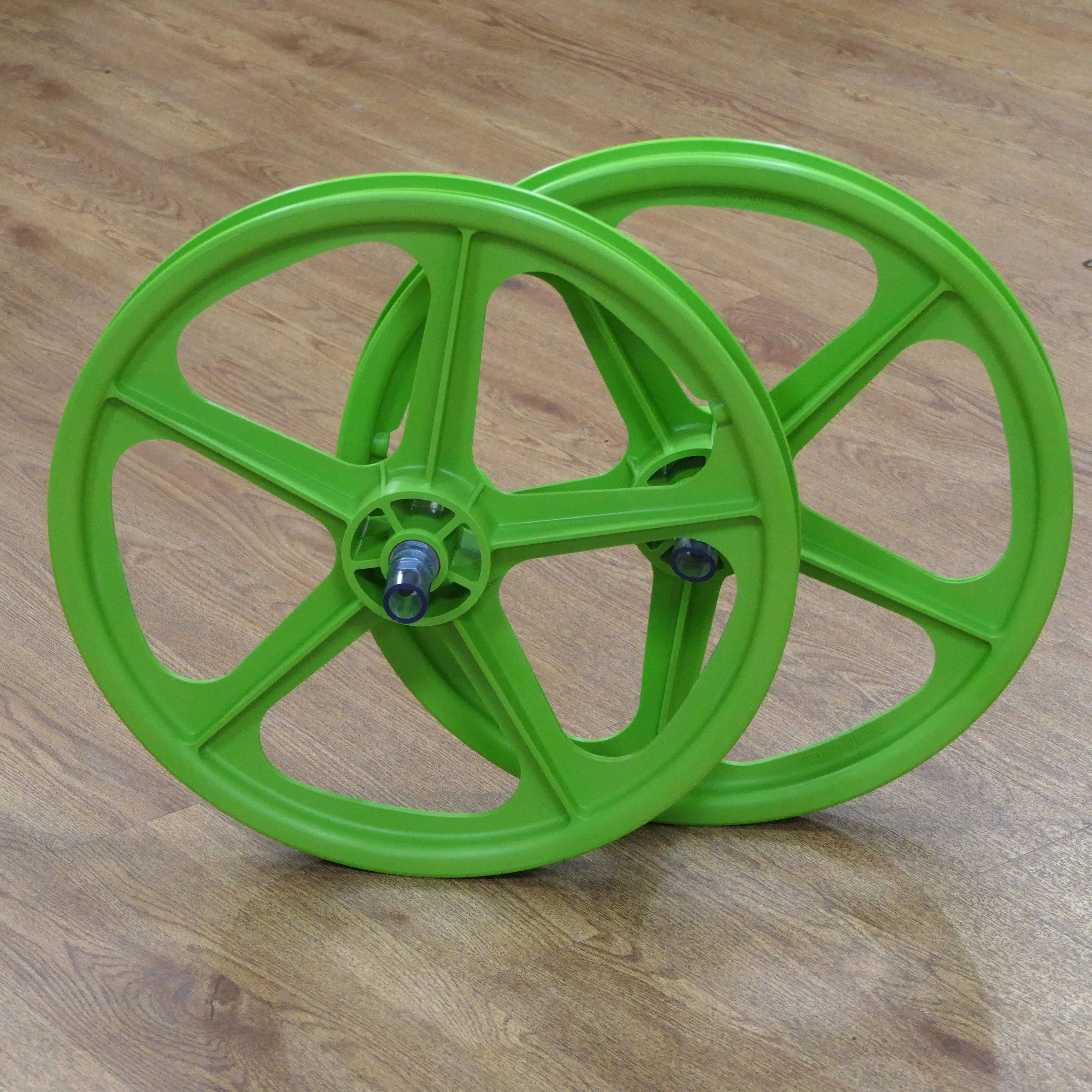 Skyway Tuff Wheels with fitted Tioga Comp III Skinwall Tyres and Freewheel Pair