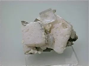 SOLD Fluorite on Calcite, Naica Complex, Chihuahua, Mexico Miniature 3.5 x 4 x 5.5 cm $75. Online 12/20
