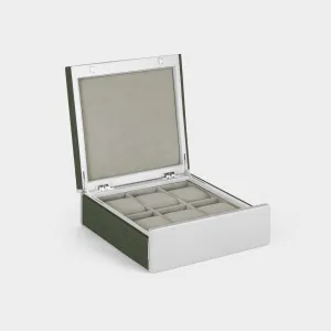 SPENCE 6 WATCH BOX - KHAKI / GREY
