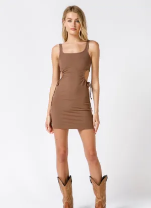 Step It Up Cut Out Ribbed Dress