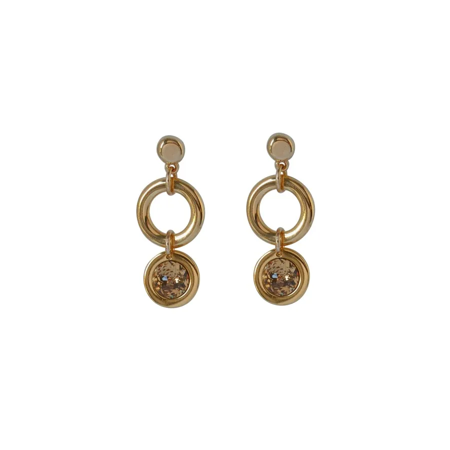 Stone Earrings - Light Colorado Topaz