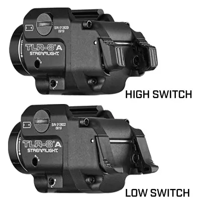 STREAMLIGHT TLR-8 A WITH RED LASER AND REAR SWITCH OPTIONS