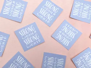 Strong Women Strong World Sticker