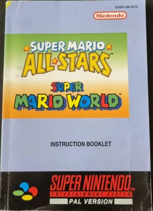 Super Mario All Stars / Super Mario World manual (SCN) (Slidt)