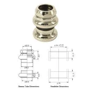 Tange Seiki Levin CDS Road 1 Inch Threaded Steel Headset