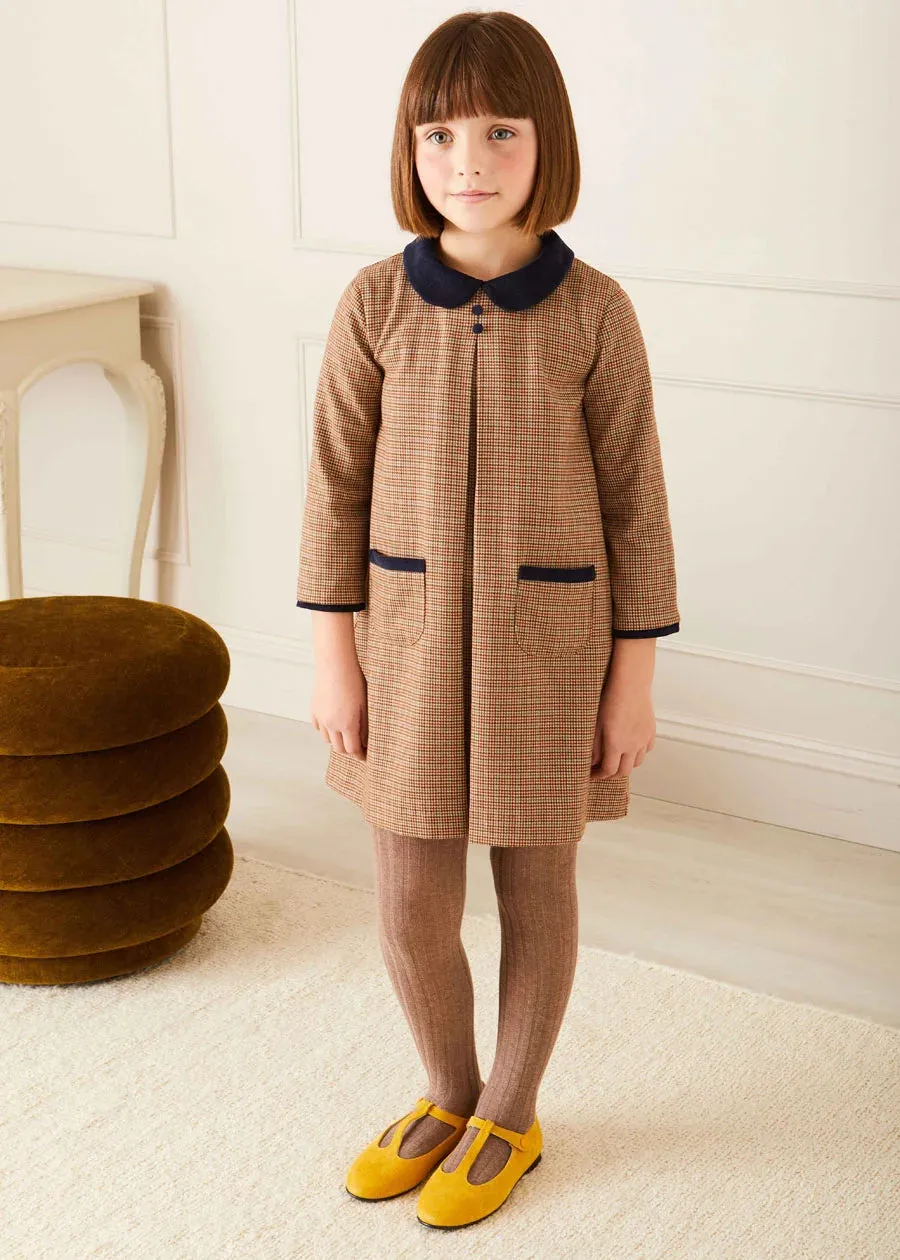 Taupe Ribbed Tights (3mths-8yrs)