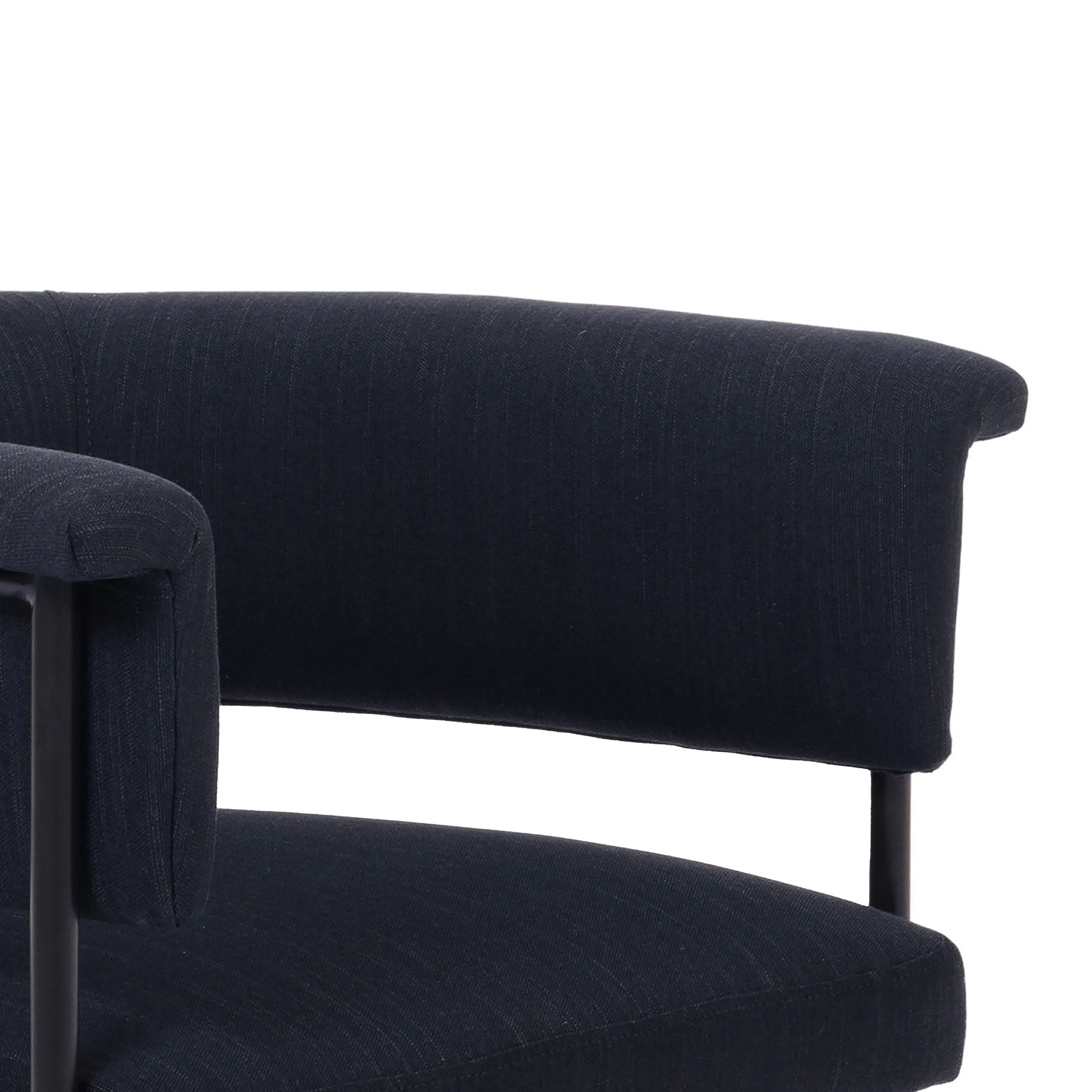 TAYLOR BLACK PERFORMANCE LINEN DINING CHAIR
