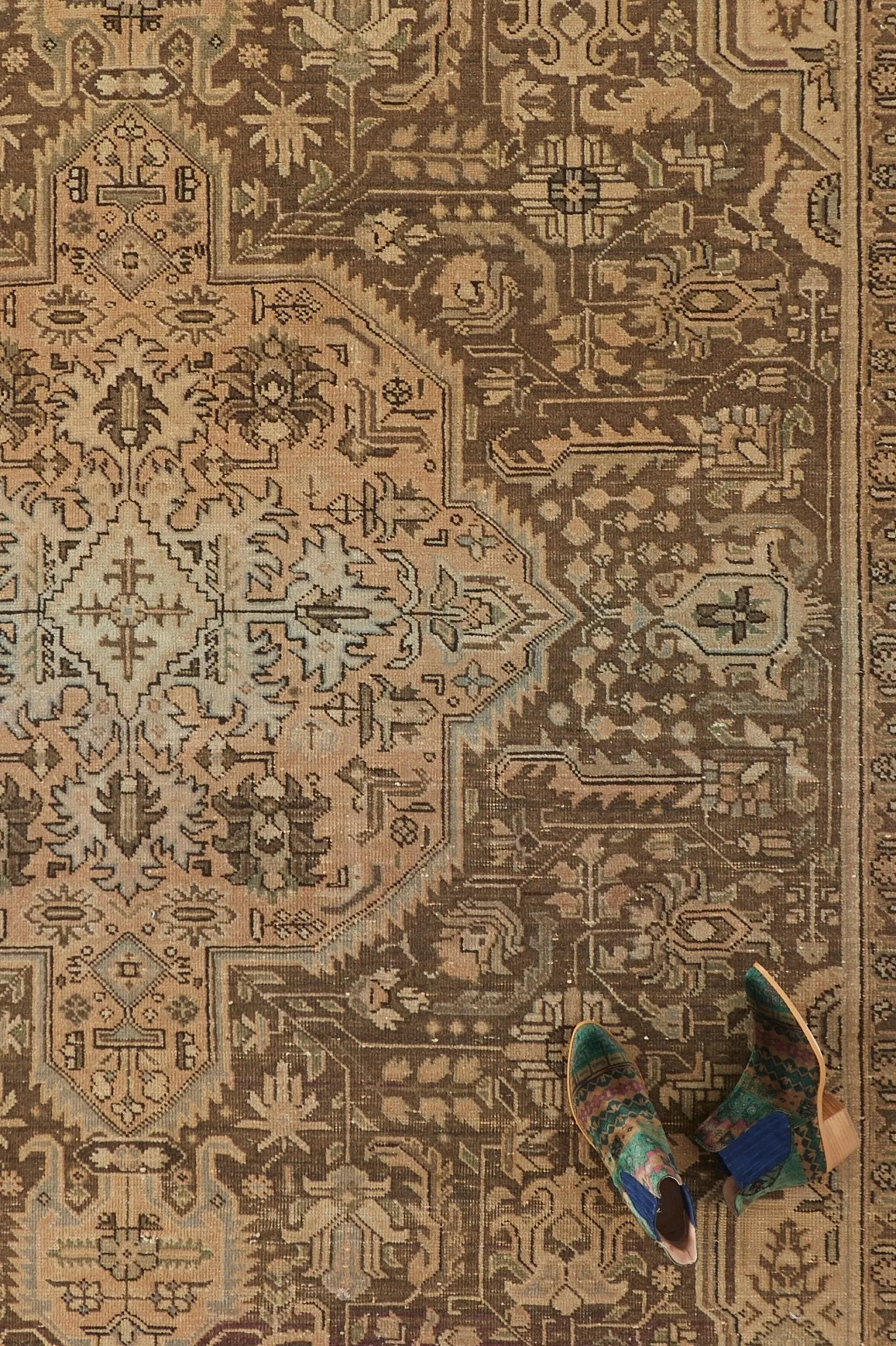 'Terra' Vintage Persian Rug - 6'10" x 9'8"