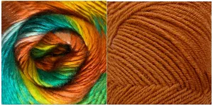 TERRACOTA   WHAT A WONDERFUL WORLD - Embossed Natura Shawl KIT