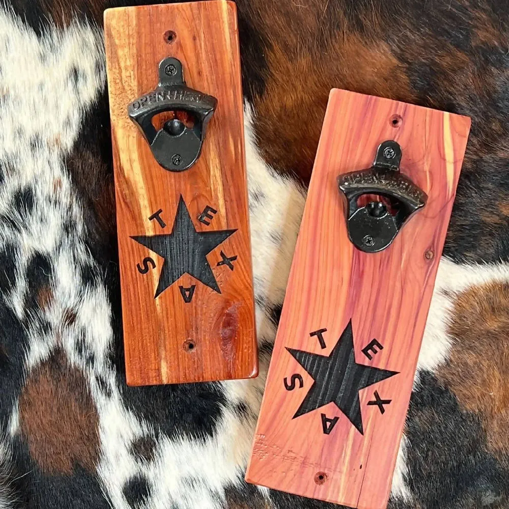 Texas Red Cedar Bottle Opener