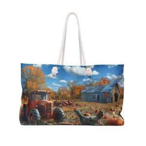 Thanksgiving Season Weekender Bag - Harvest the Spirit of Thanksgiving with Our Timeless Autumn Weekender Bag!