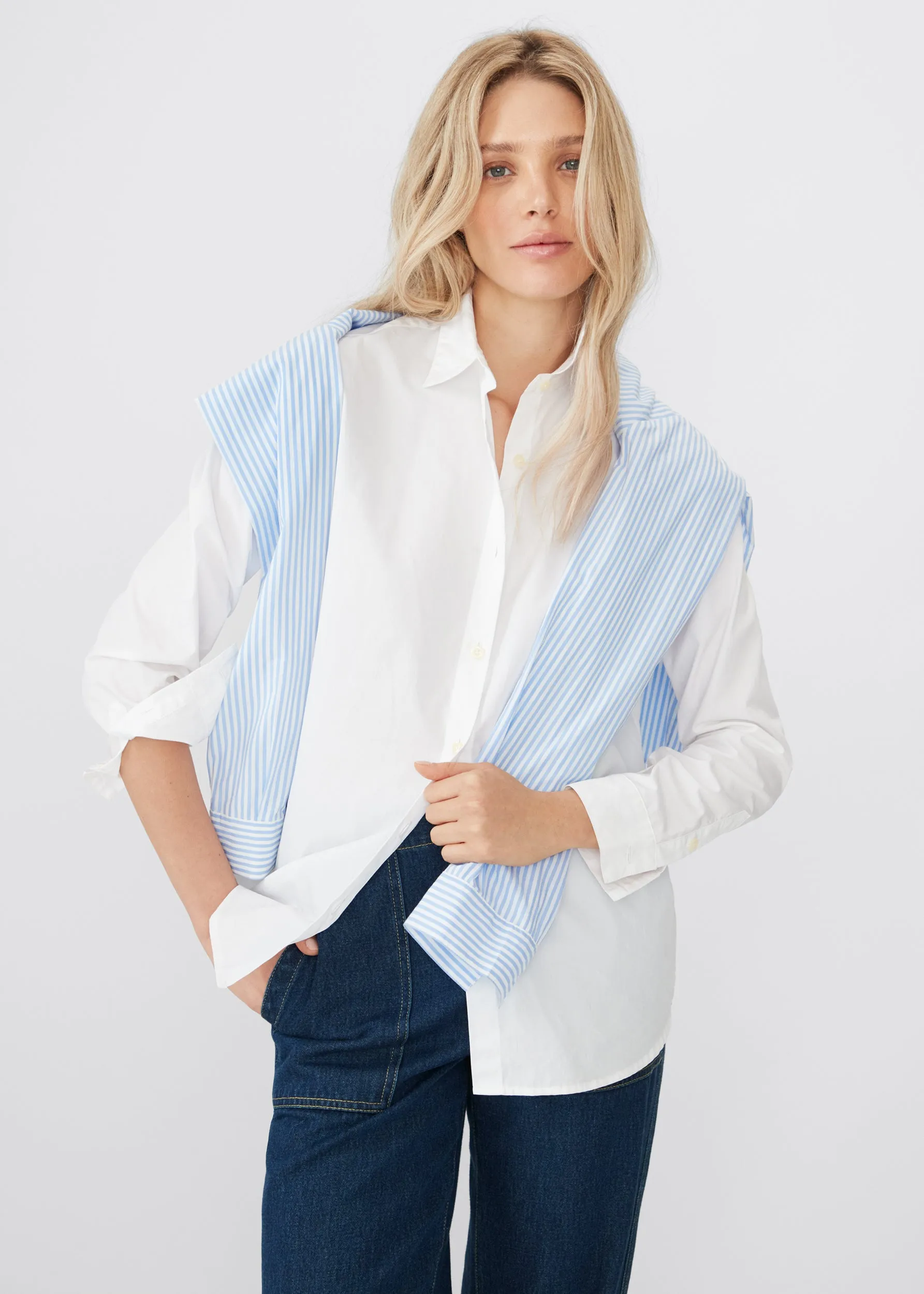 The Hutton Oversized Shirt - White