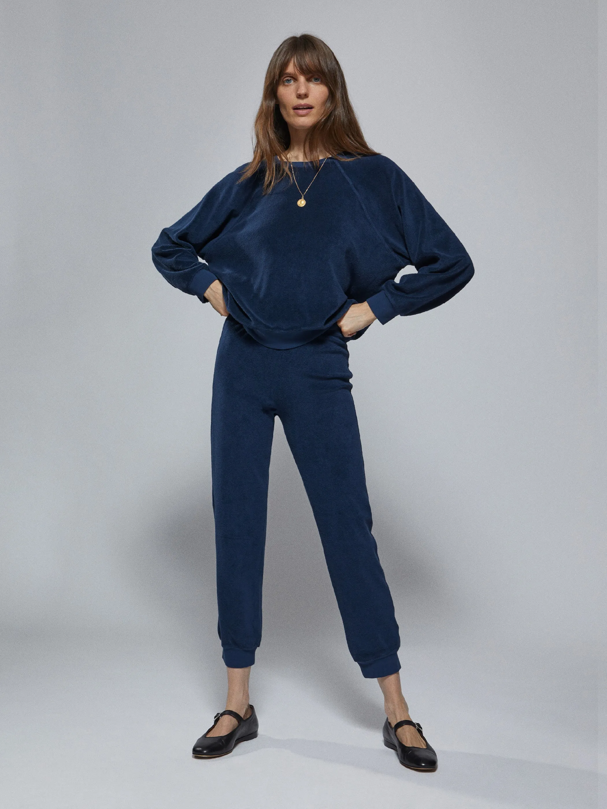 The Tinos Slim Track Pants in Terry