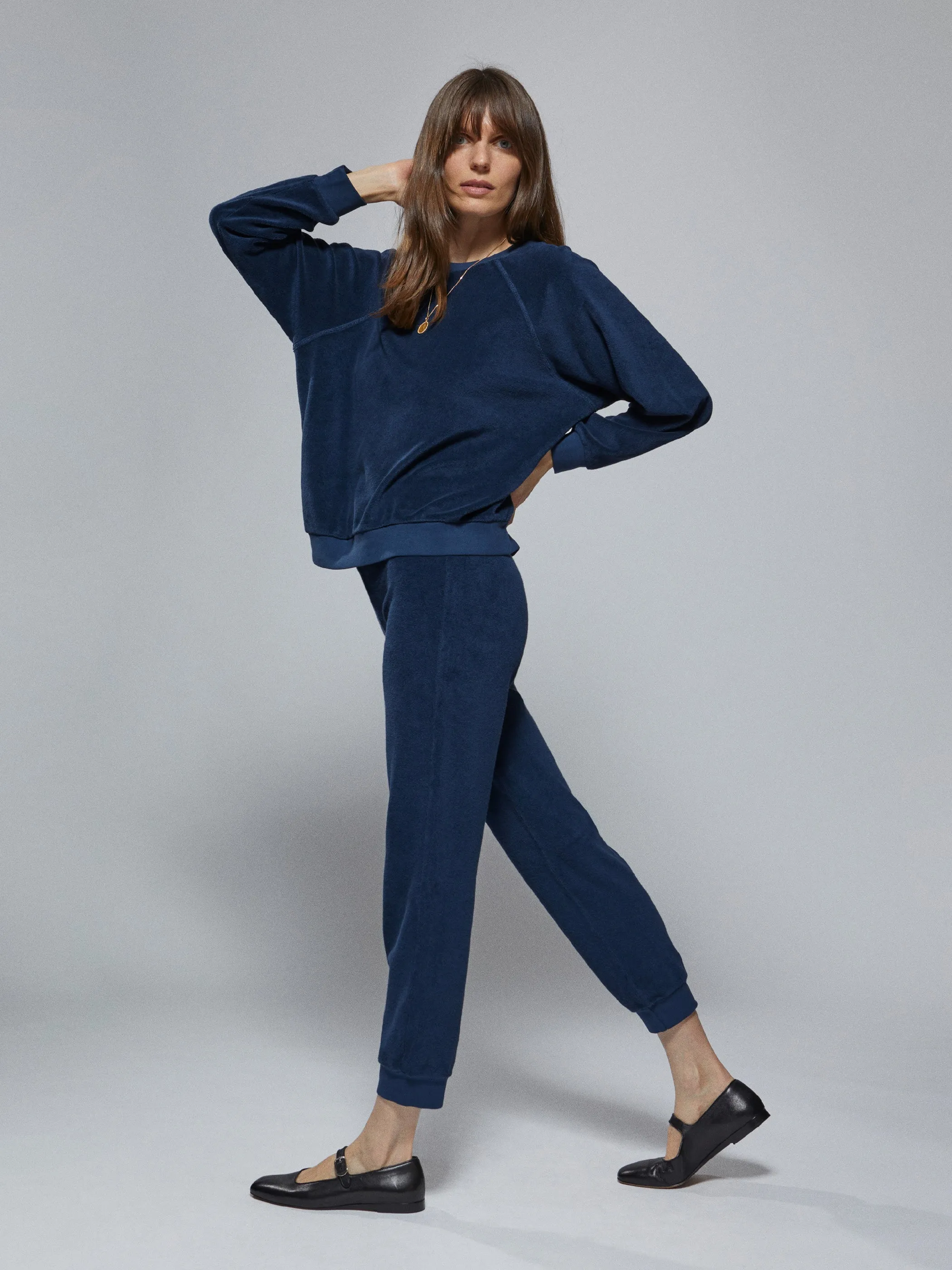 The Tinos Slim Track Pants in Terry
