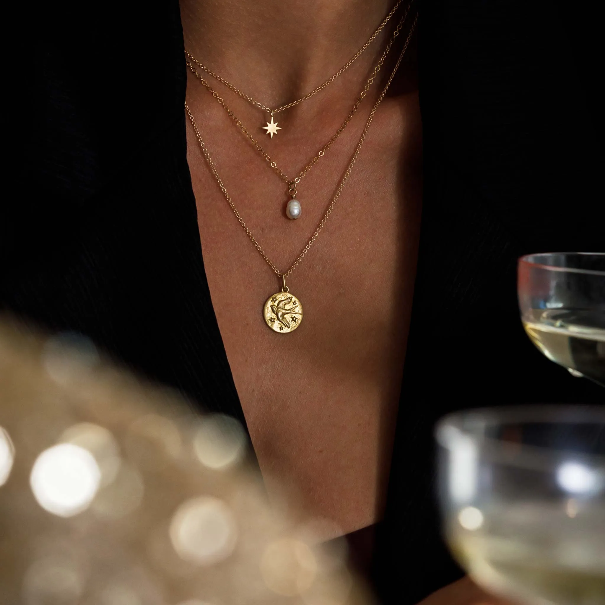 The Voyager Petite Swallow Pendant Necklace