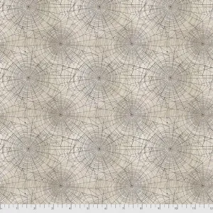 Tim Holtz Foundations Neutral Cobwebs Cotton Fabric by Free Spirit PWTH150.Neutral