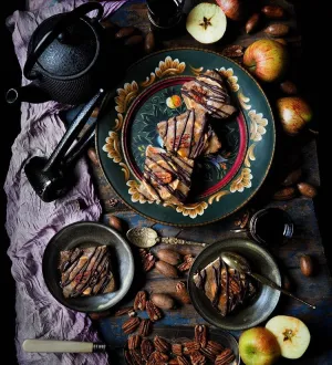 Toffee Apple Pecan Slices
