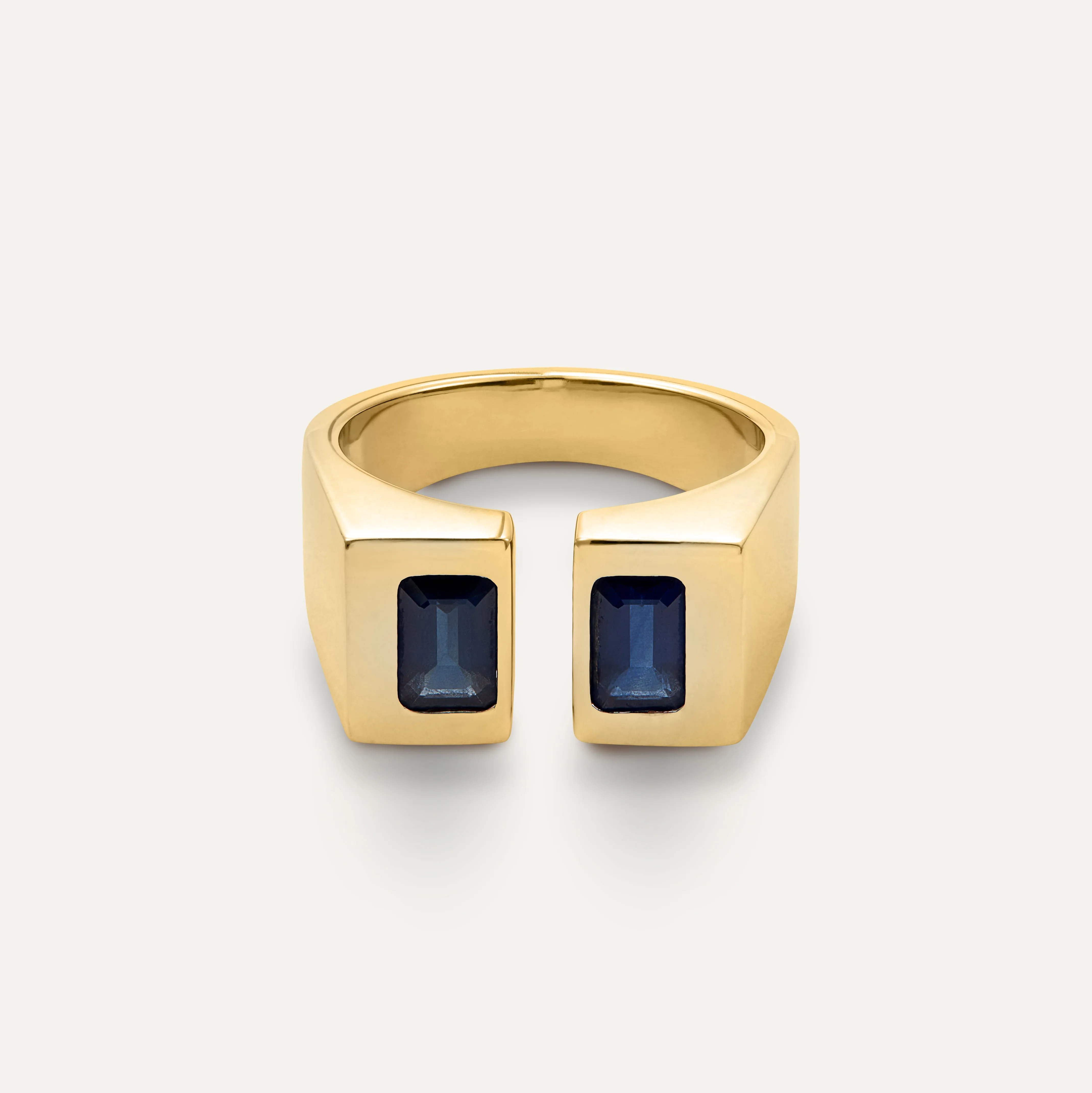 Toi & Moi Gold & Sapphires Ring