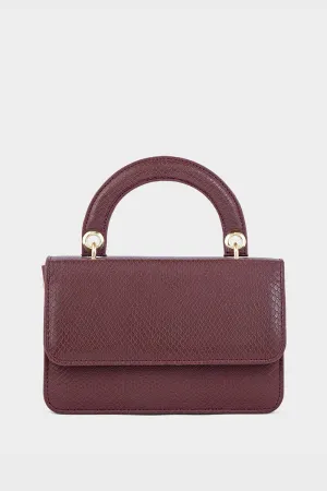 Top Handle Hand Bags B10545-Maroon