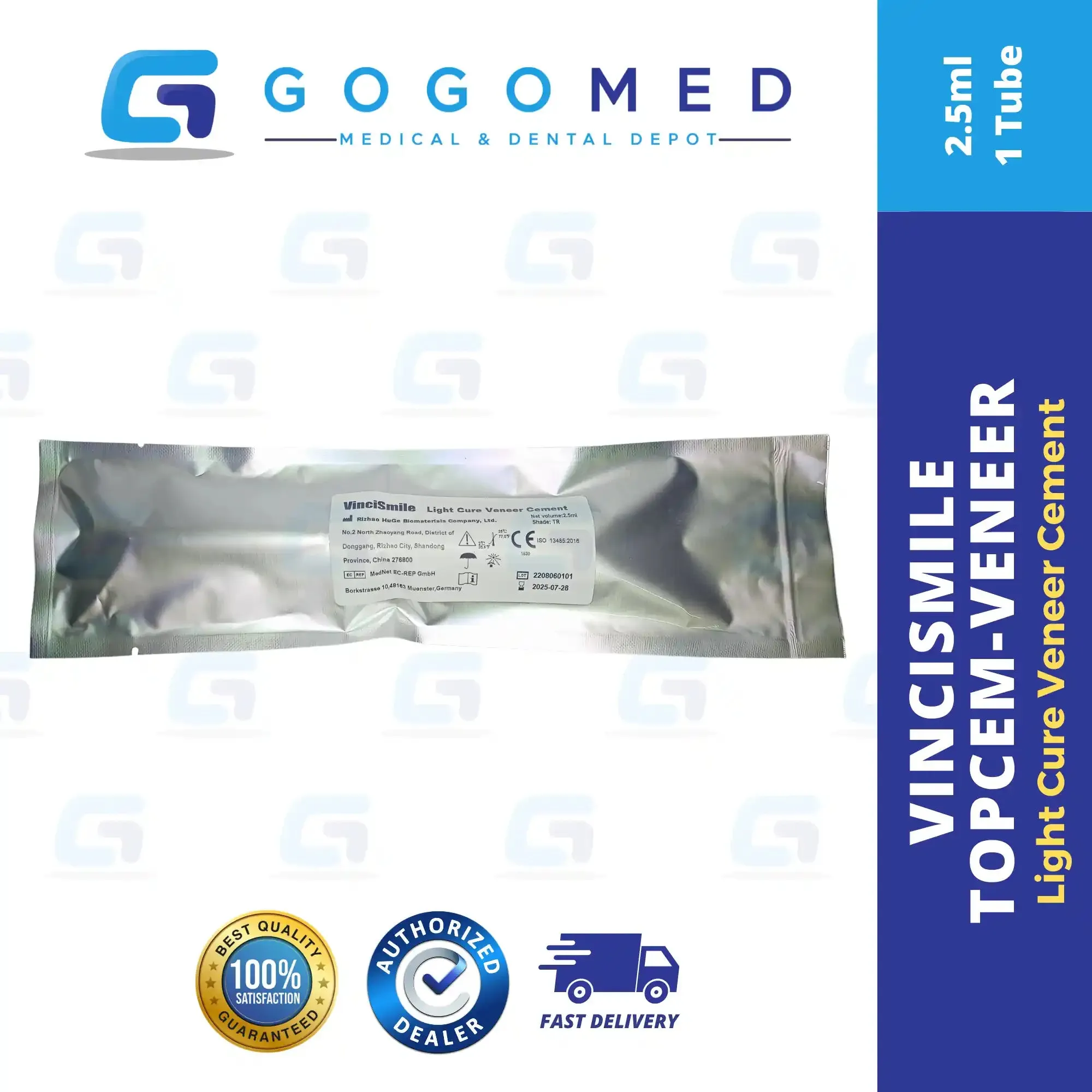 TopCem Light-Cured Veneer Cement (HUGE) 2.5ml