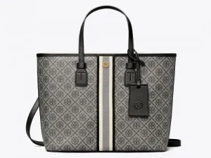 Tory Burch Large T-Monogram Coated Canvas Black Bag-TB81964