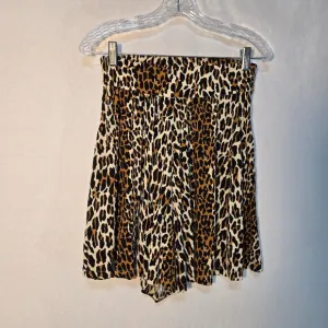 TRASHY DIVA Boho Breezy &amp; Loose High Waist Animal Print Shorts Size 6 LIKE NEW!
