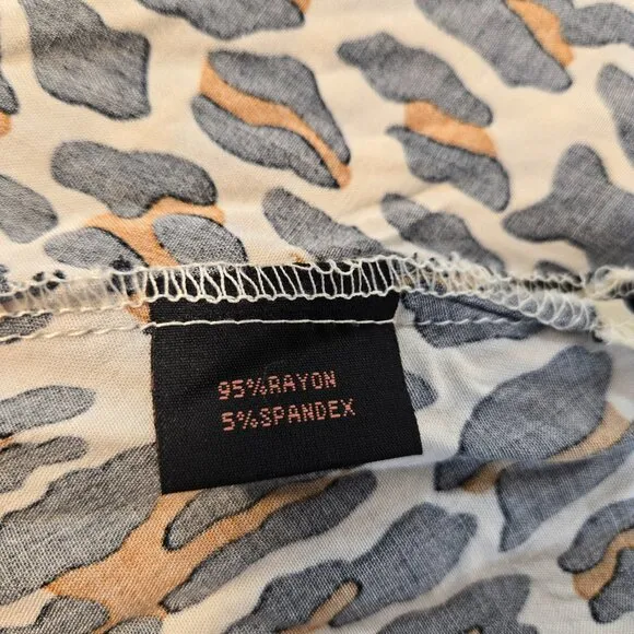 TRASHY DIVA Boho Breezy &amp; Loose High Waist Animal Print Shorts Size 6 LIKE NEW!