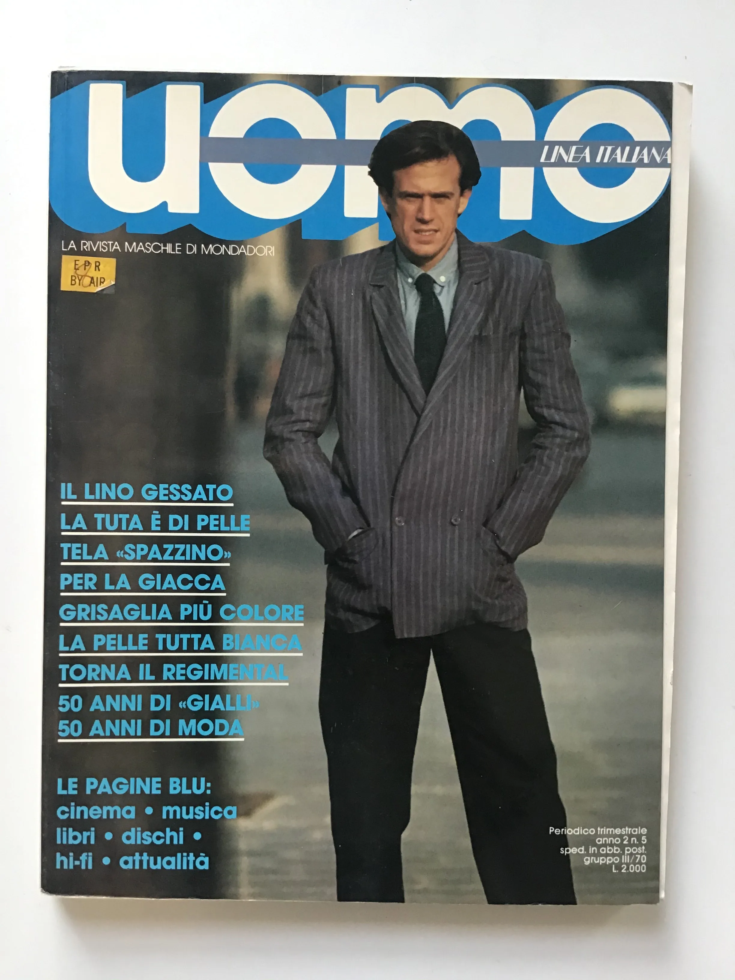 Uomo Linea Italiana Primavera Estate 1979 Spring Summer.