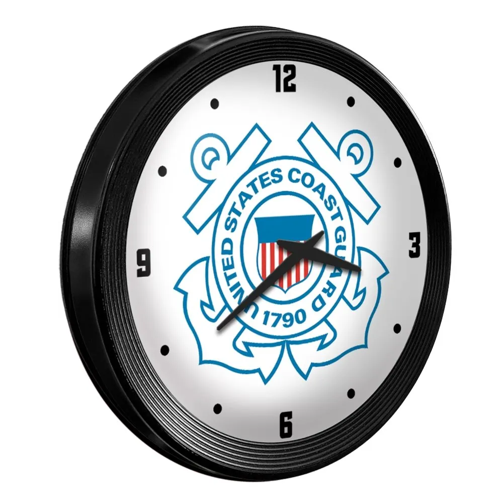 US Coast Guard: Ribbed Frame Wall Clock