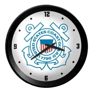 US Coast Guard: Ribbed Frame Wall Clock