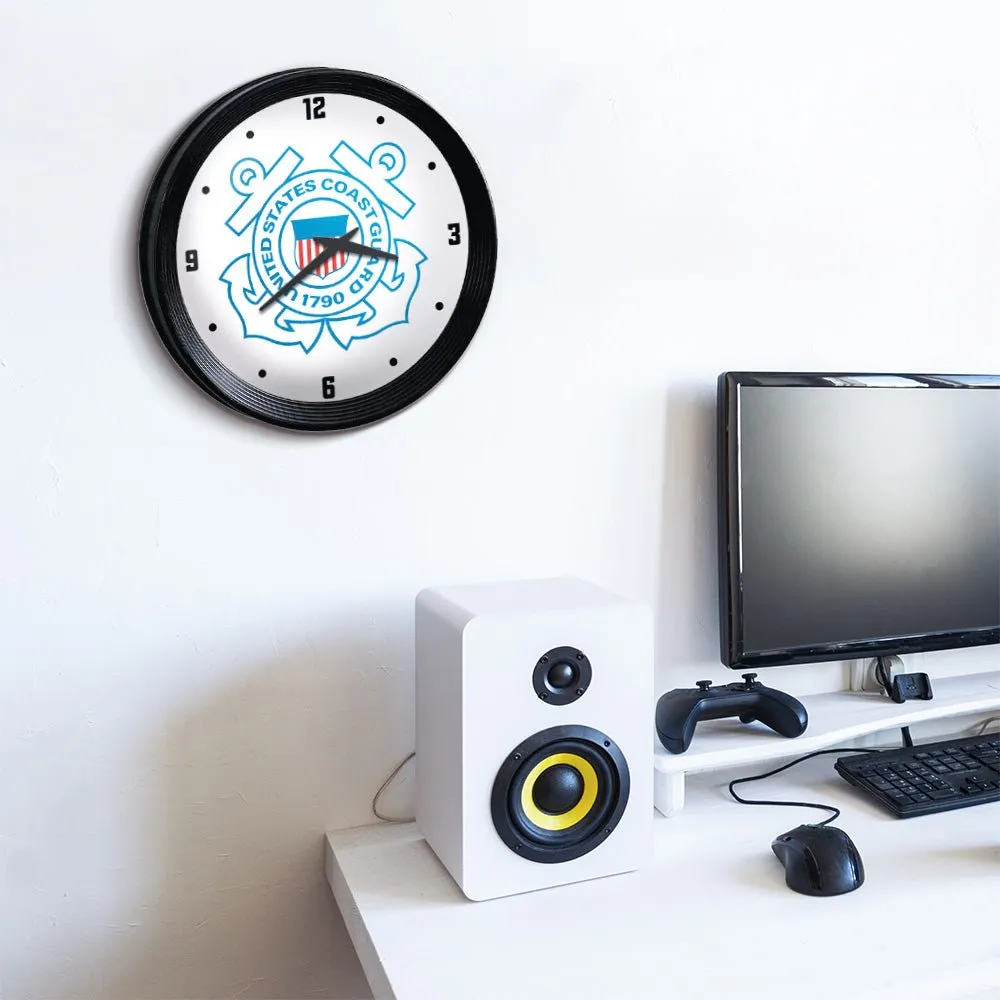 US Coast Guard: Ribbed Frame Wall Clock