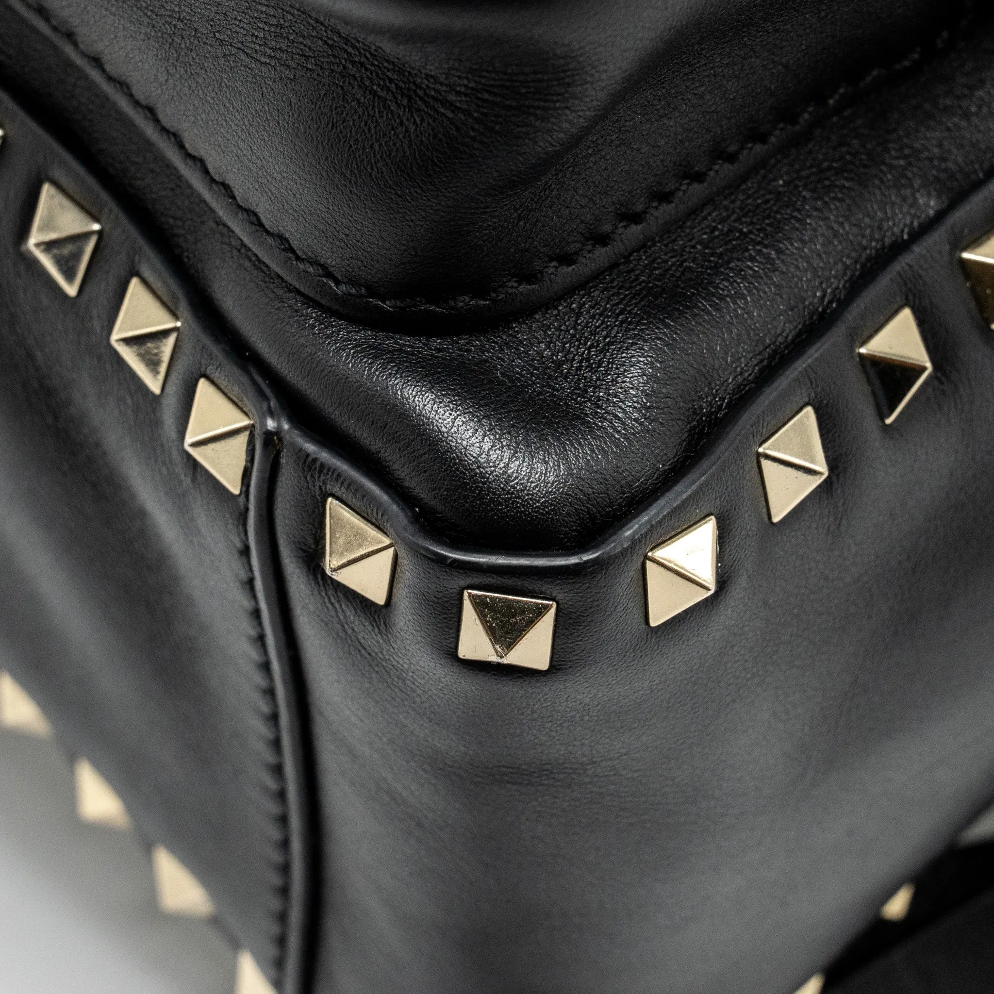 Valentino Rockstud Backpack Leather Black GHW