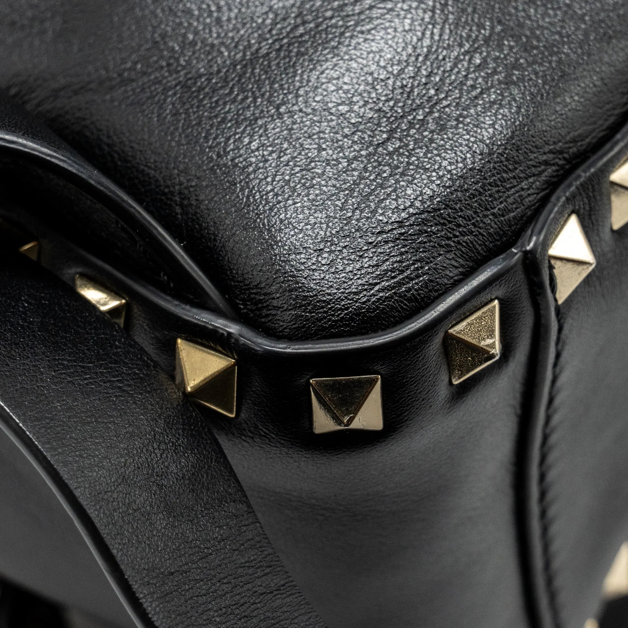 Valentino Rockstud Backpack Leather Black GHW