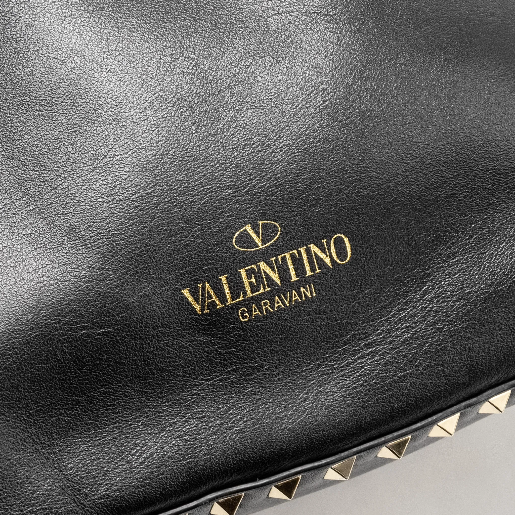 Valentino Rockstud Backpack Leather Black GHW